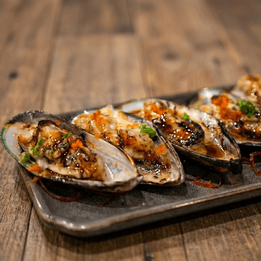 Baked Green Mussels
