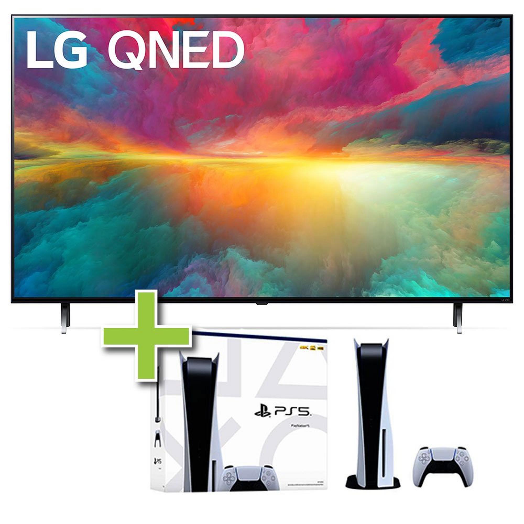 75" LG QNED 4K Ultra HD Smart TV & PlayStation 5 Disc Console 825GB