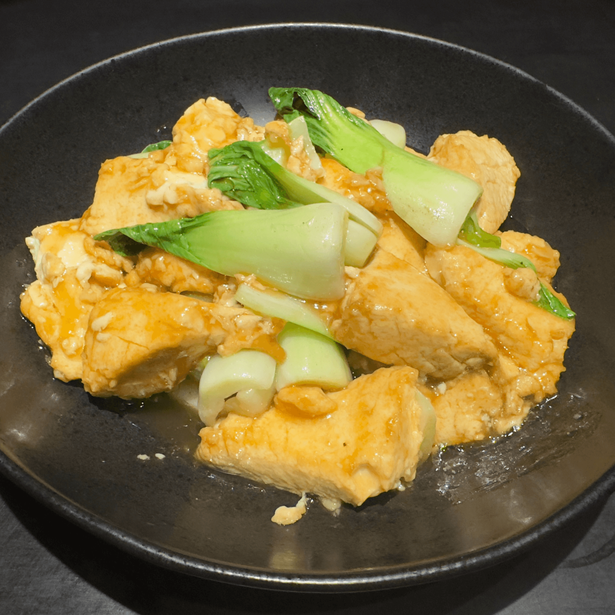 Tofu & Bok Choy In Garlic Sauce