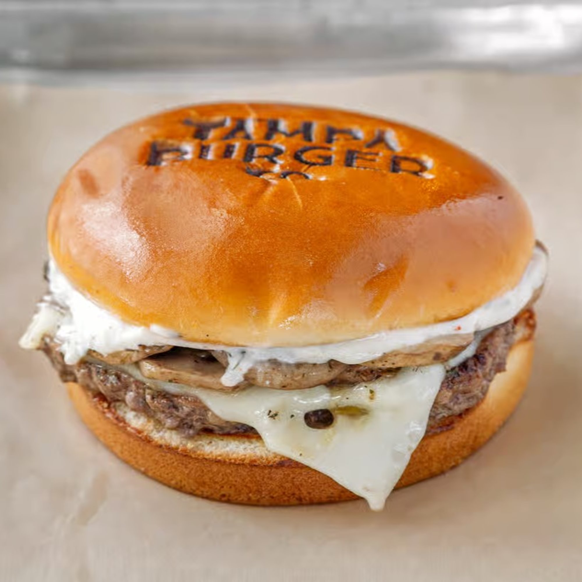 Mushroom & Swiss burger