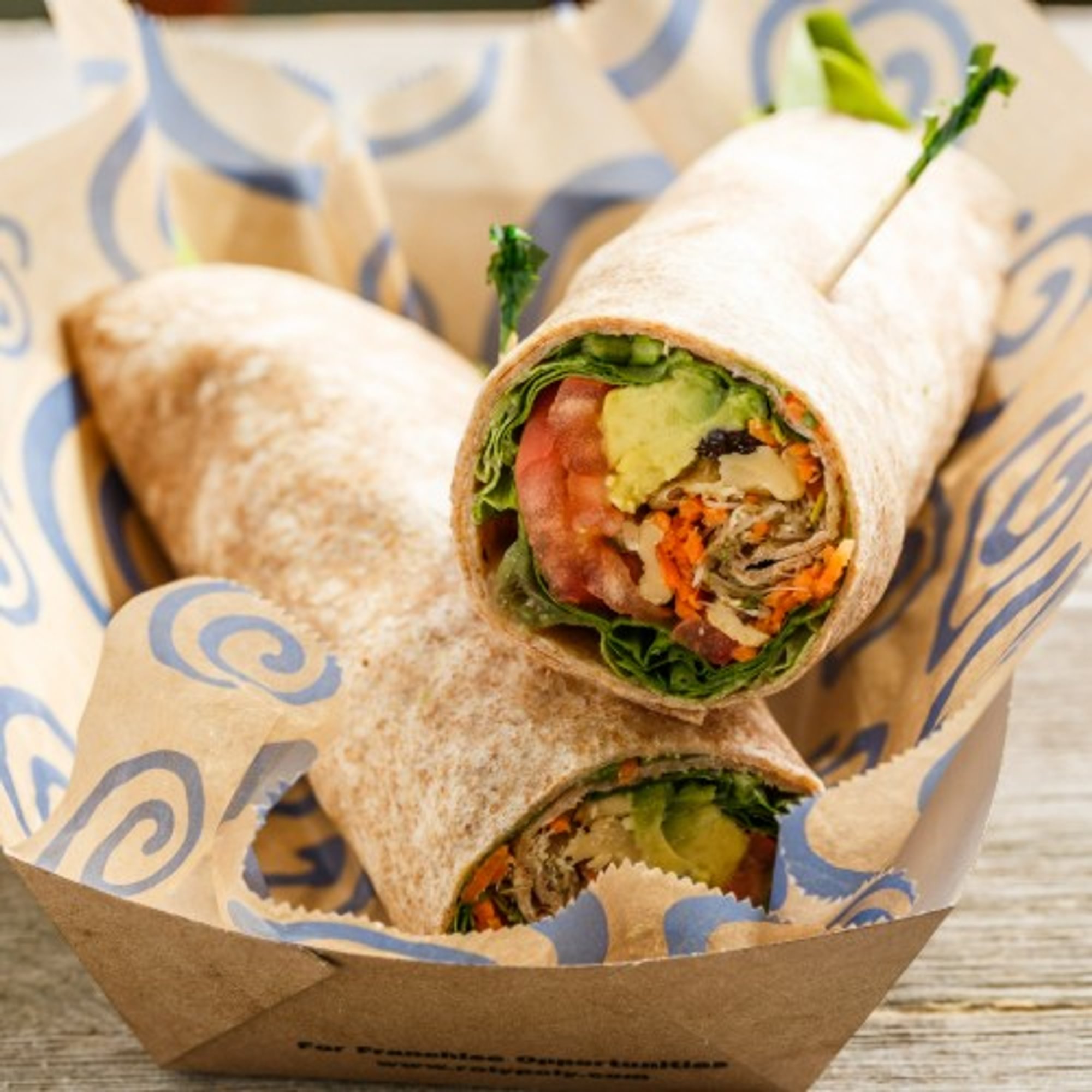 Nutty Avocado Sandwich Wrap