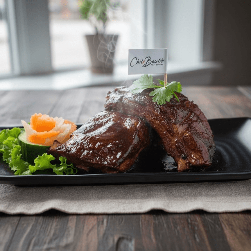 Honey pork rib (4 bones)