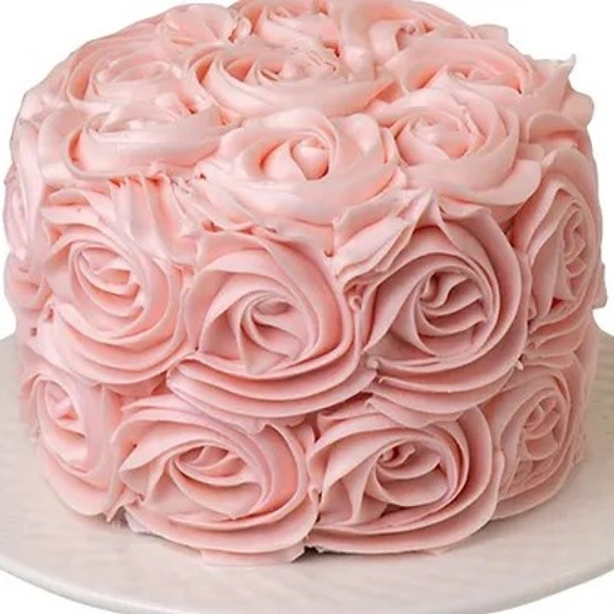 6" Pink Rosette Cake 6-8"-Requires 2 business day preorder