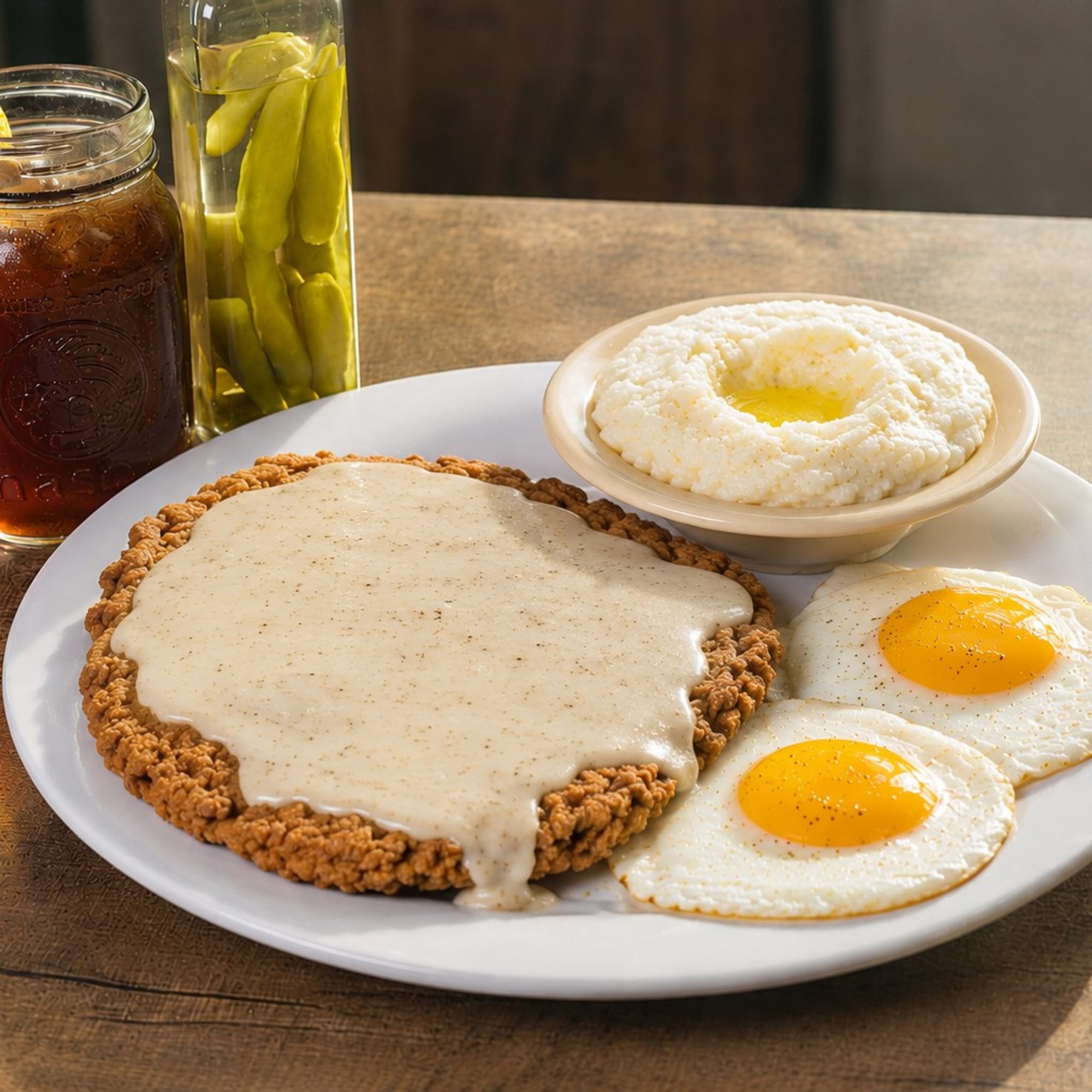 Country Fried Steak & Eggs
