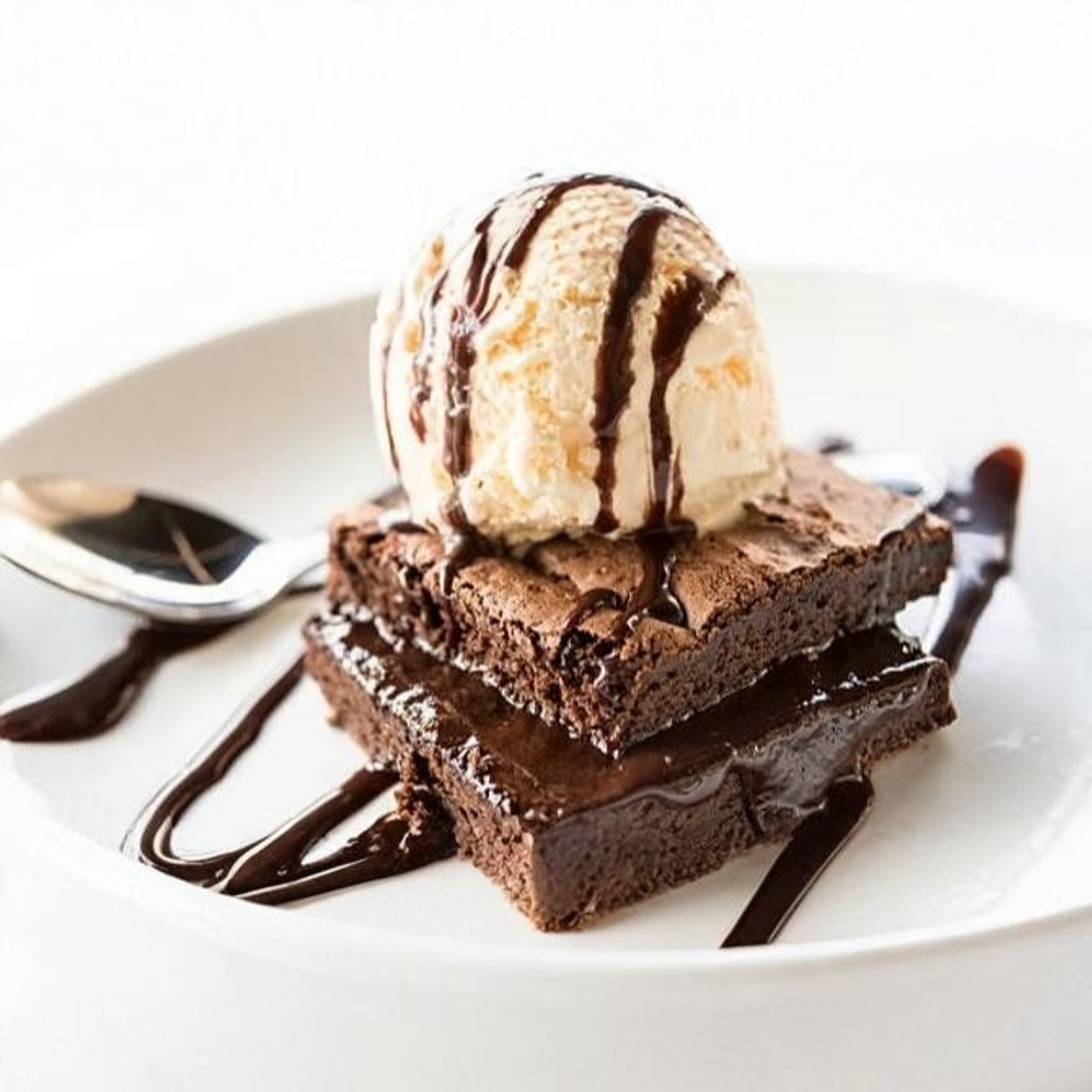 Brownies with Ice Cream