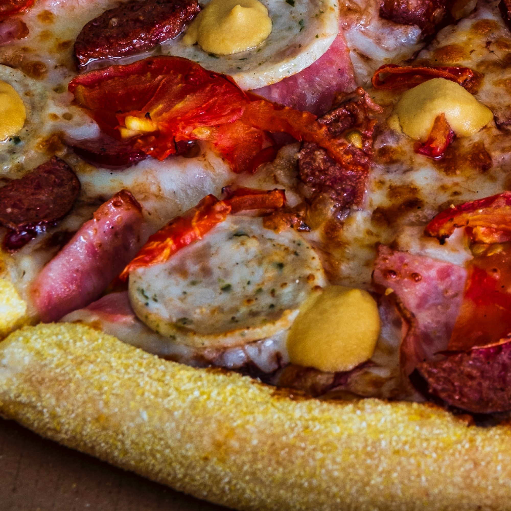 Sausage Pizza Slice