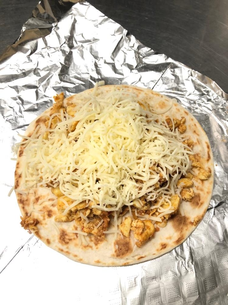 Chorizo, Egg, Potato & cheese