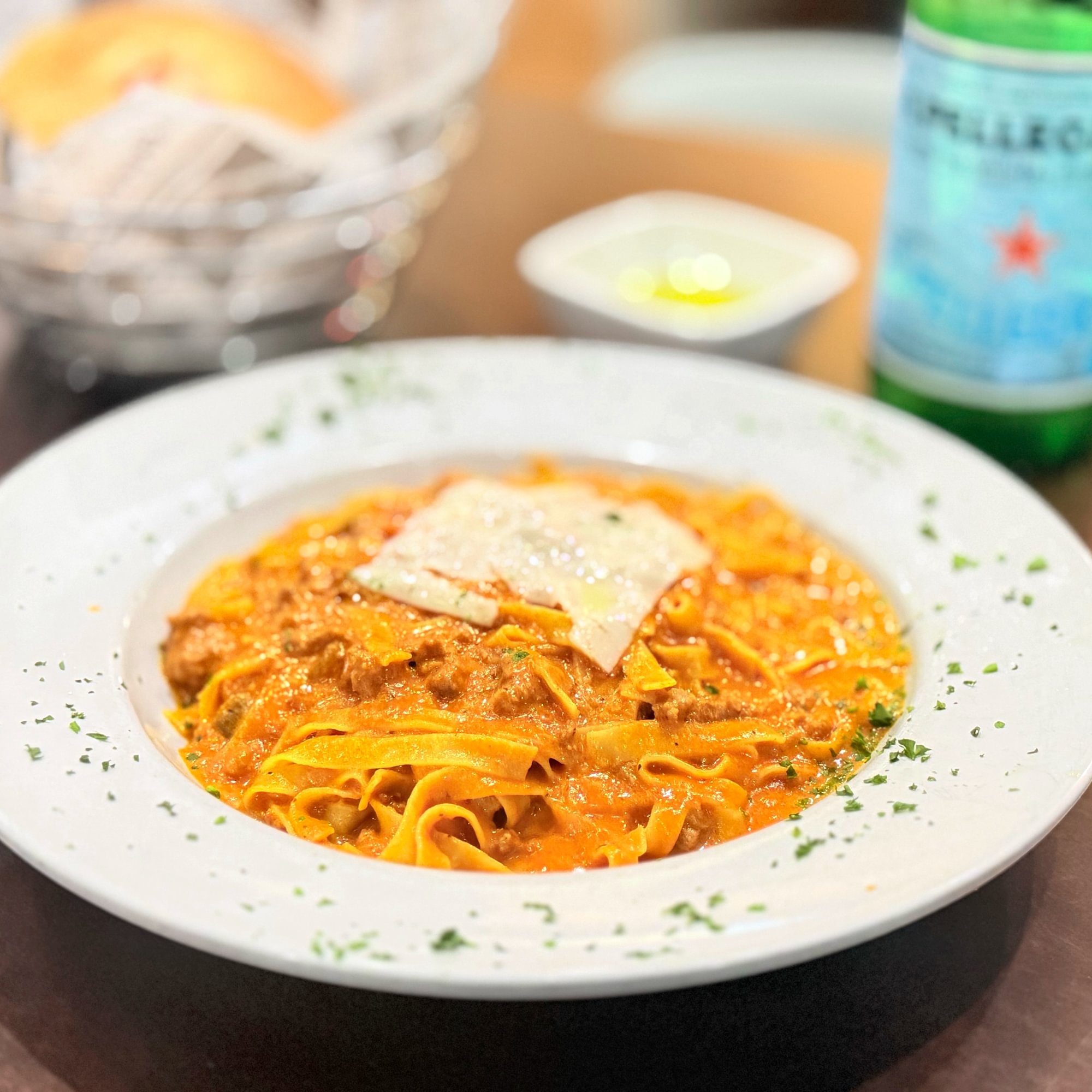 Fett Bolognese-Lunch