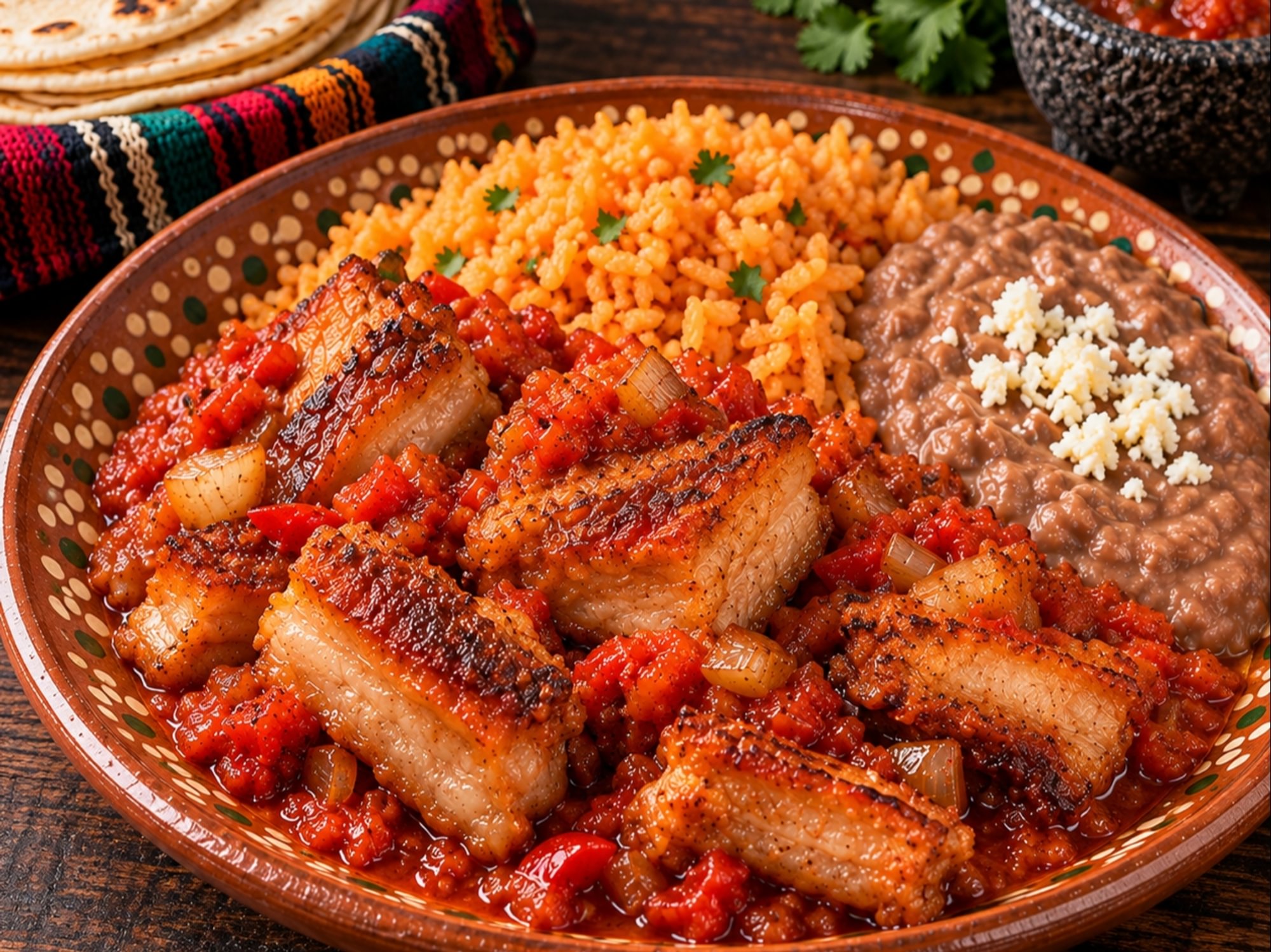 Chicharron Estilo Monterrey Plato