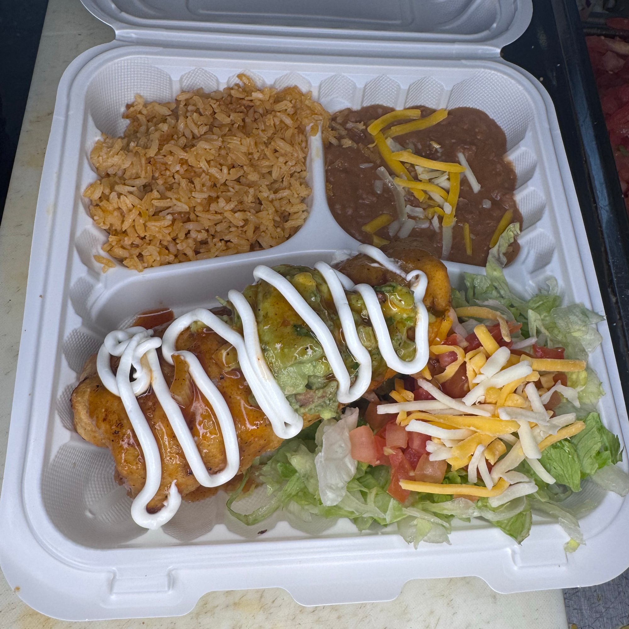 #10 - 1 Chimichanga.