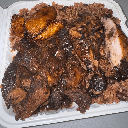 Jerk Lamb Combination Meal