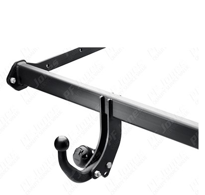 Fixed swan neck towbar