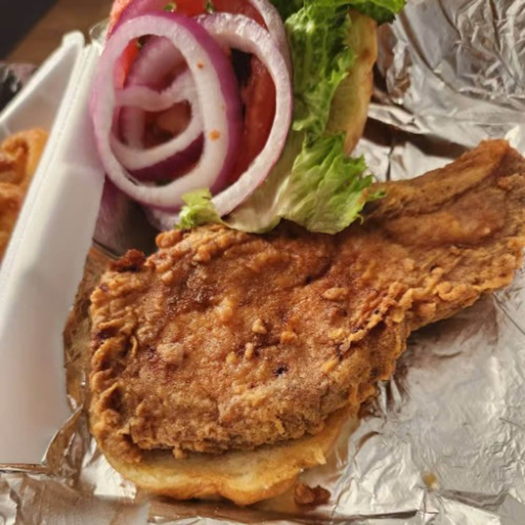 Pork Chop Sandwich