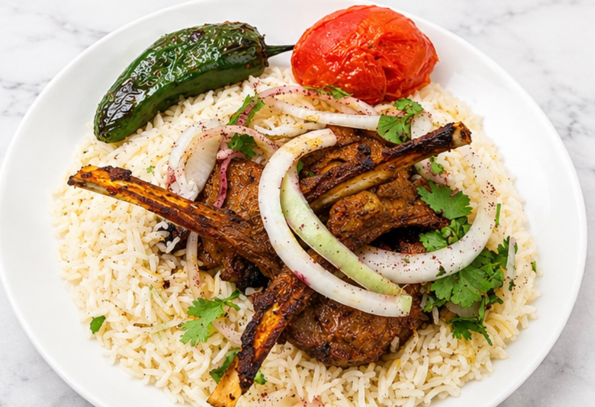 Lamb chops plate