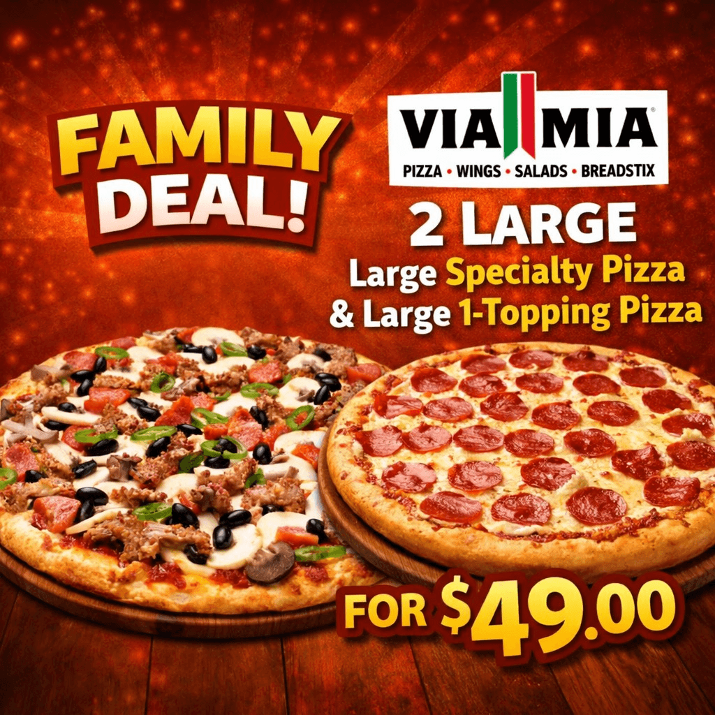 Large Specialty Pizza + Large 1 Topping