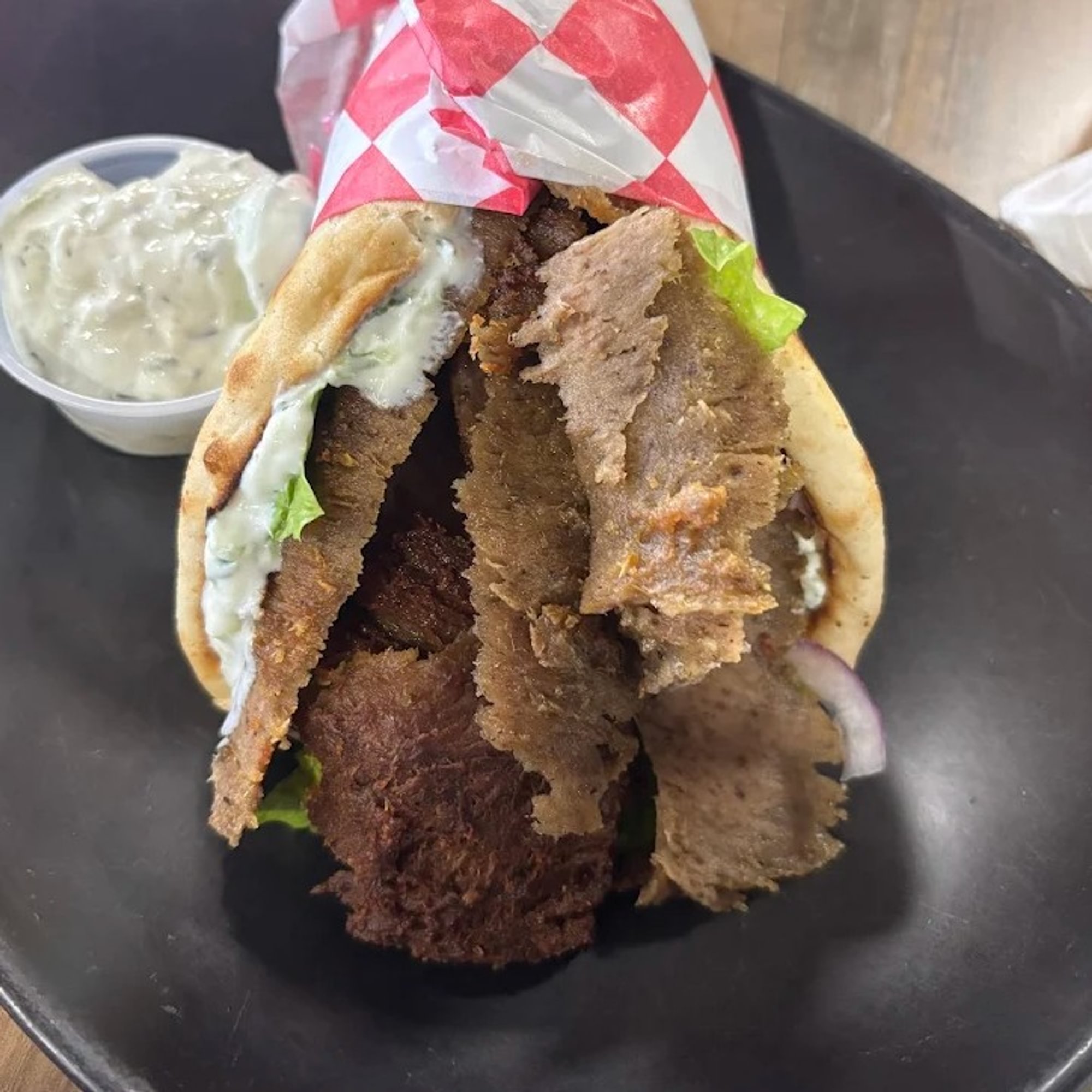 Beef Shawarma Pita Combo