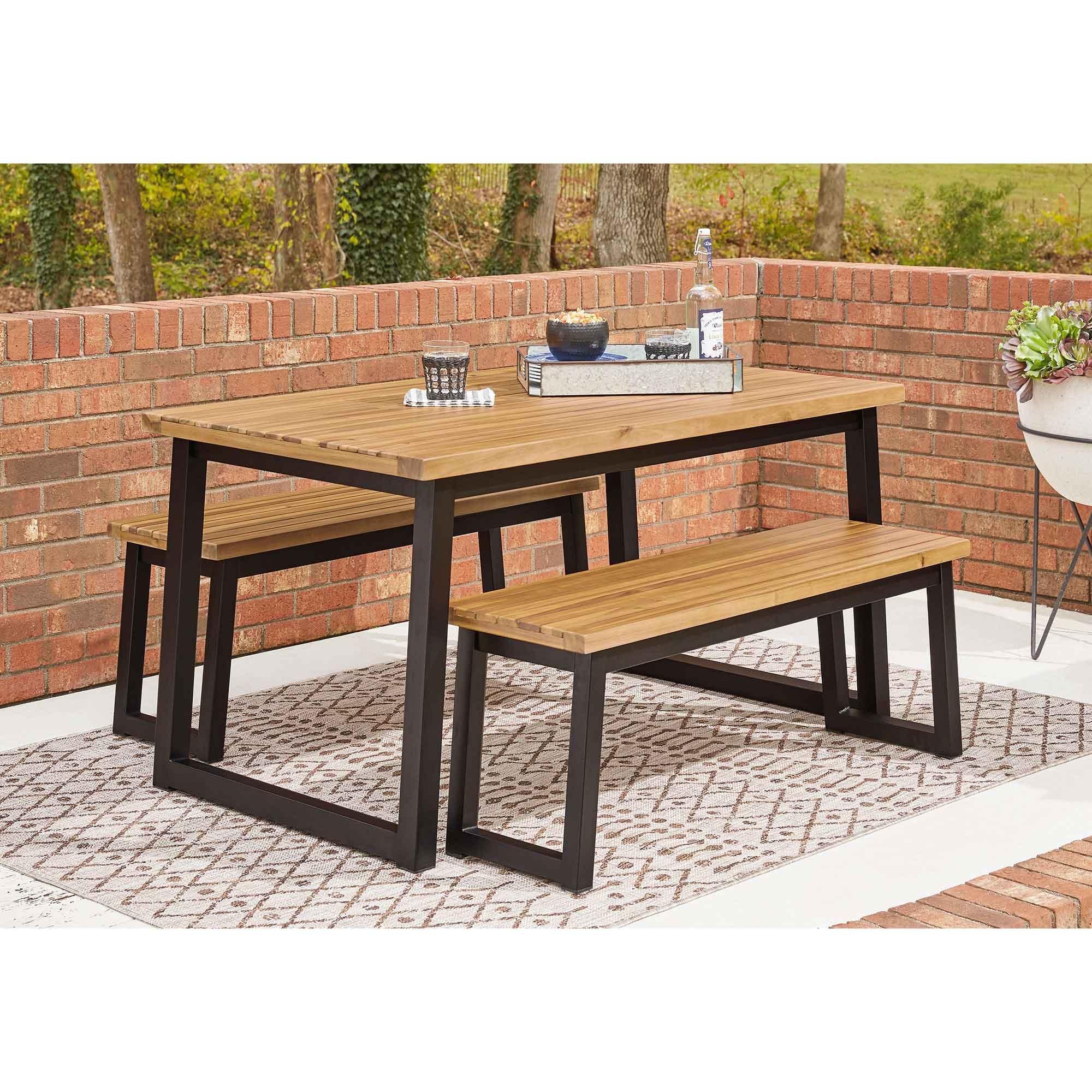 3 - Piece Town Wood Patio Dining Set