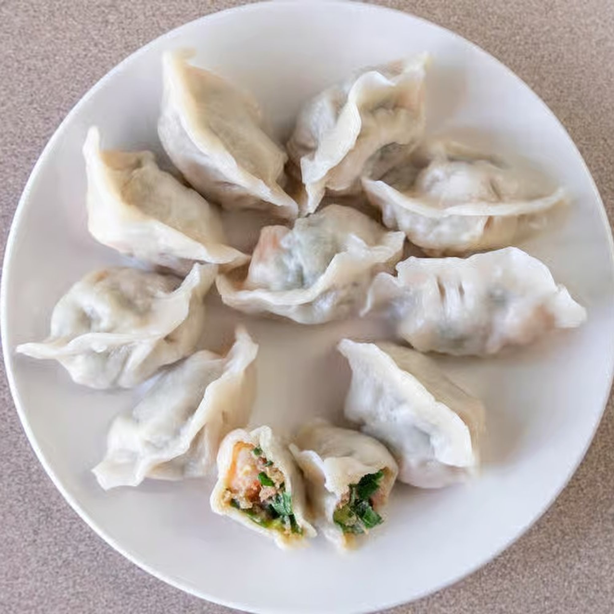 Shrimp, Pork & Chives Dumplings / 虾仁猪肉韭菜饺子 60 pc