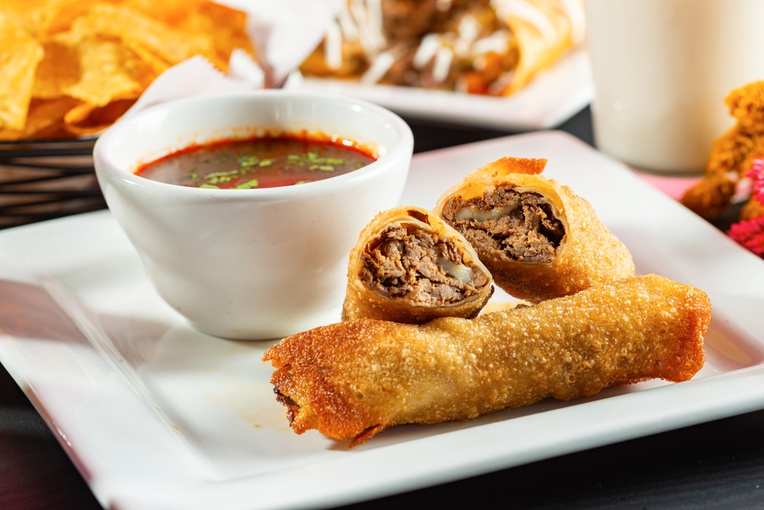 Birria Egg Rolls