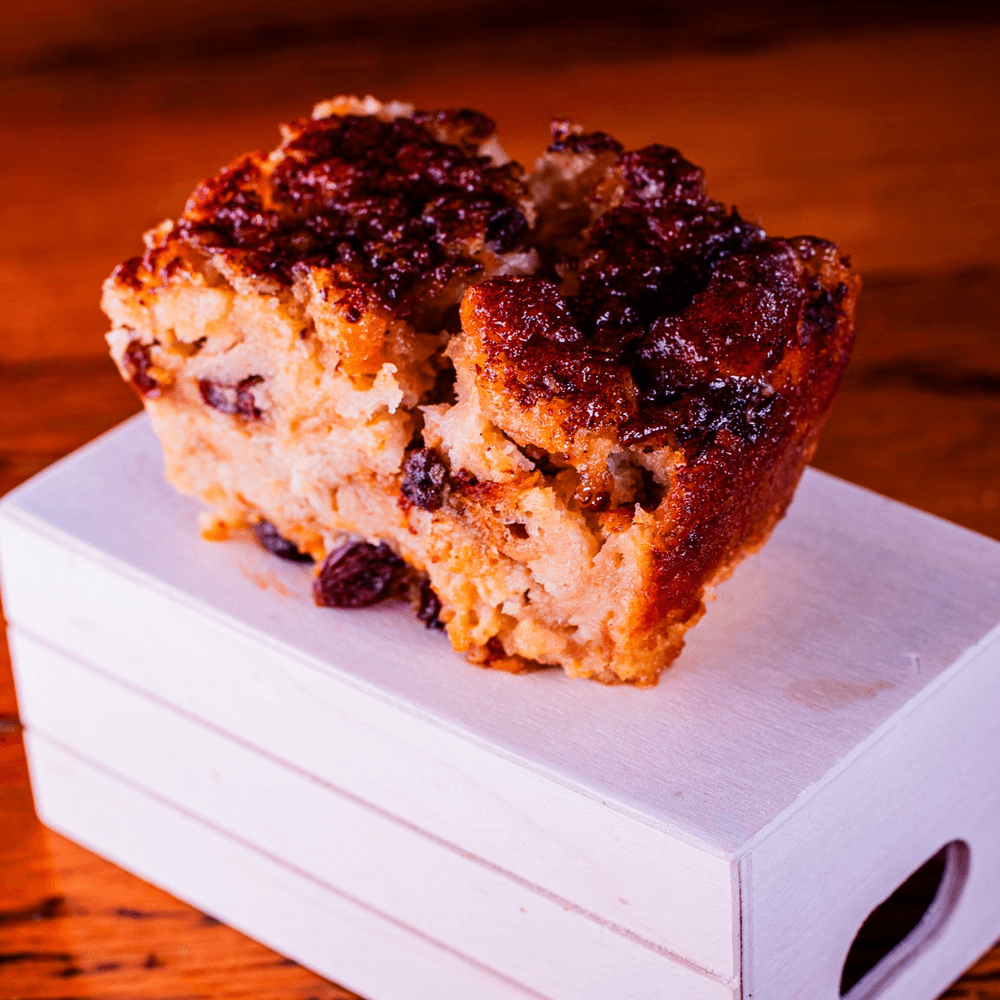 Bread Pudding with Bourbon Glaze