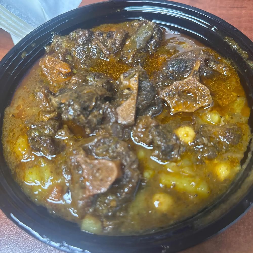 Oxtails Roti Platter