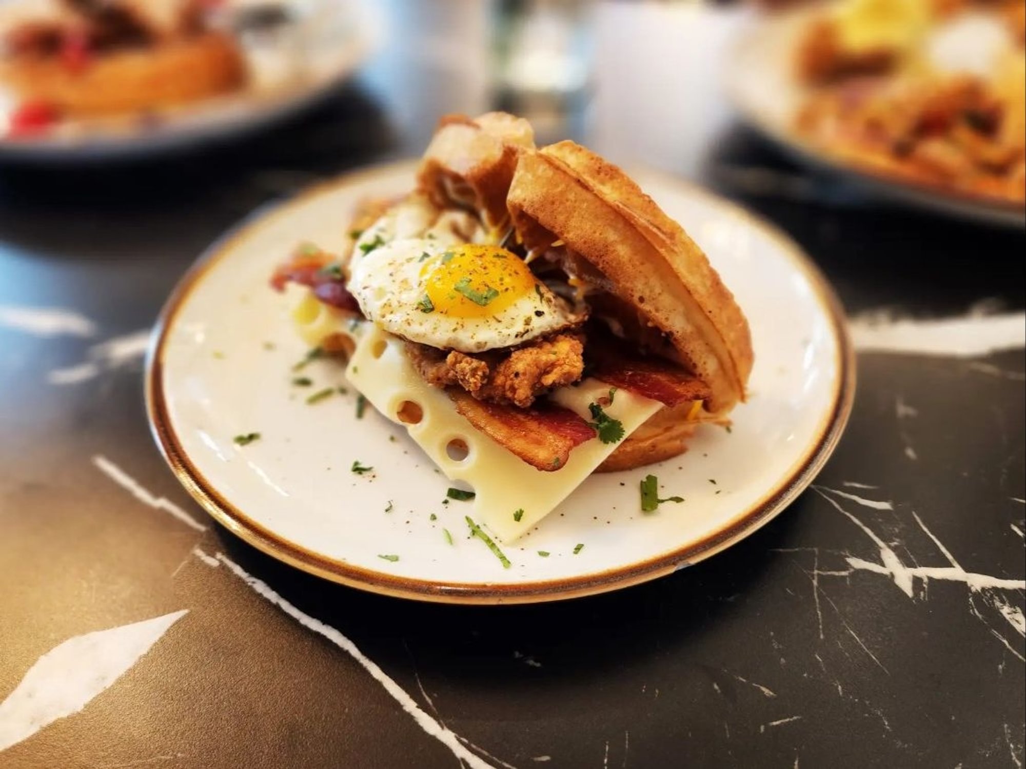 Holy Moly Waffle Sandwich