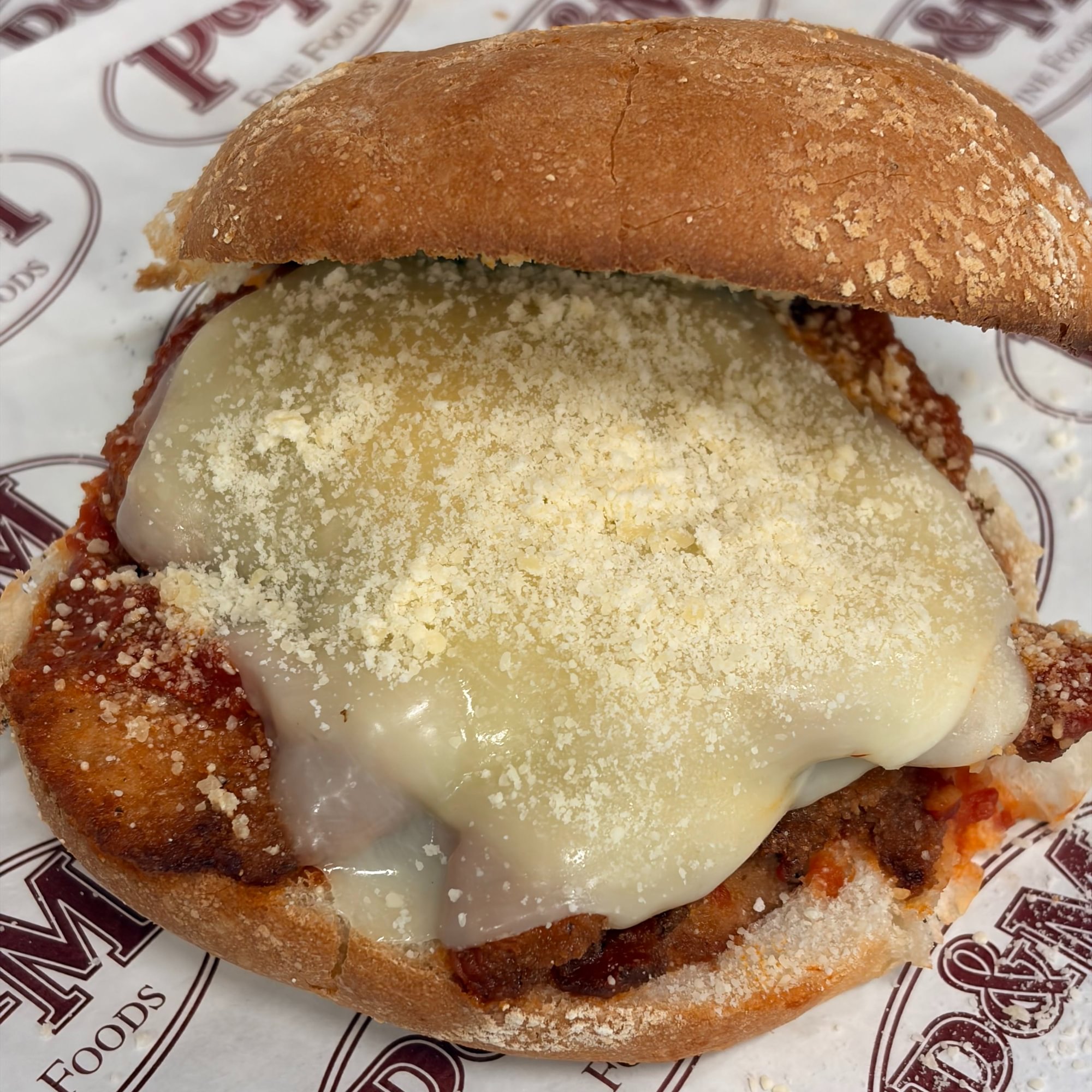 Chicken Parmigiana Hot Roll