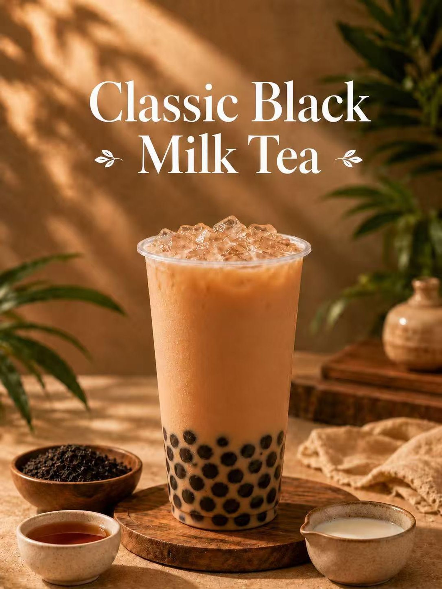 Classic Black Boba Milk Tea