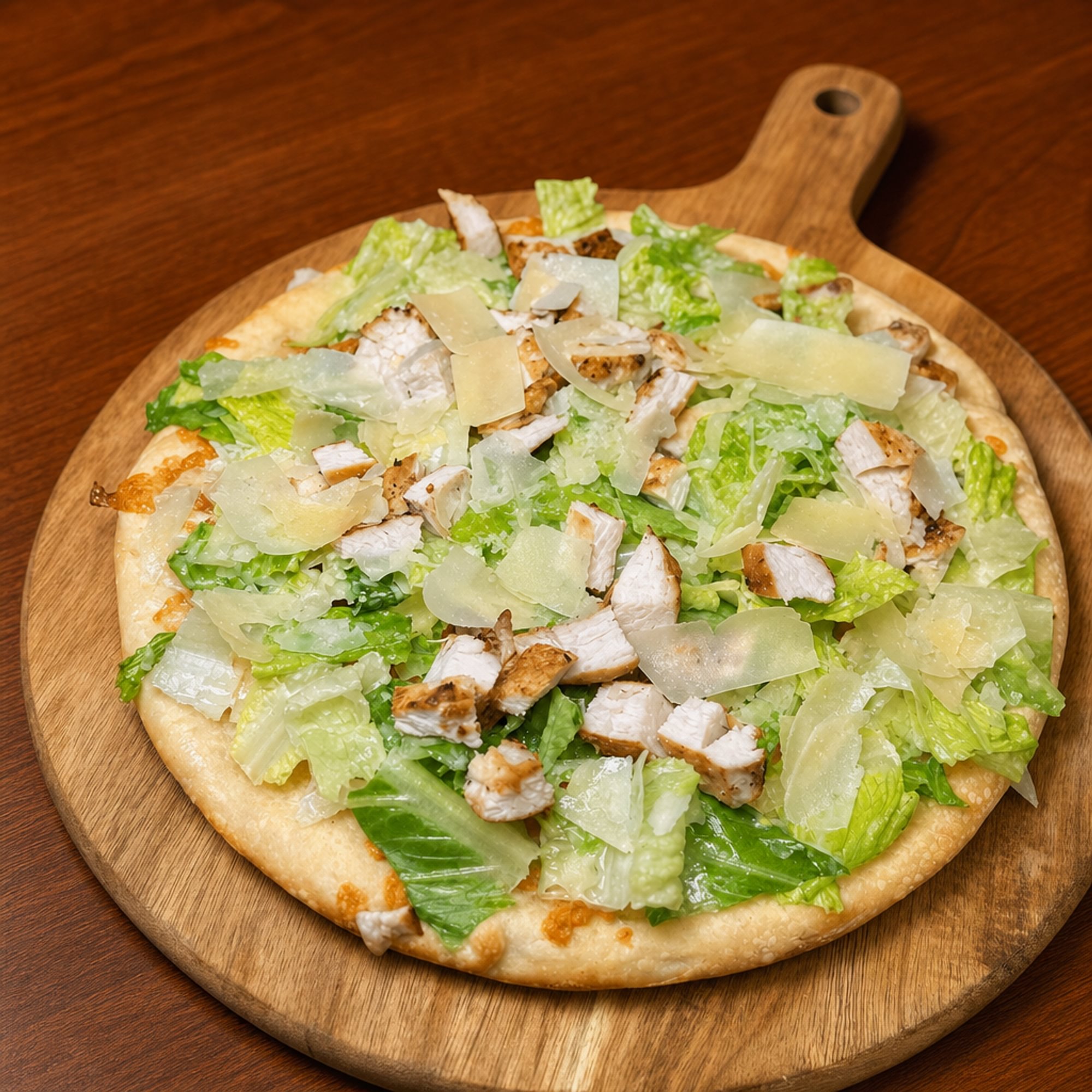 Mini Grilled Chicken Caesar Pizza