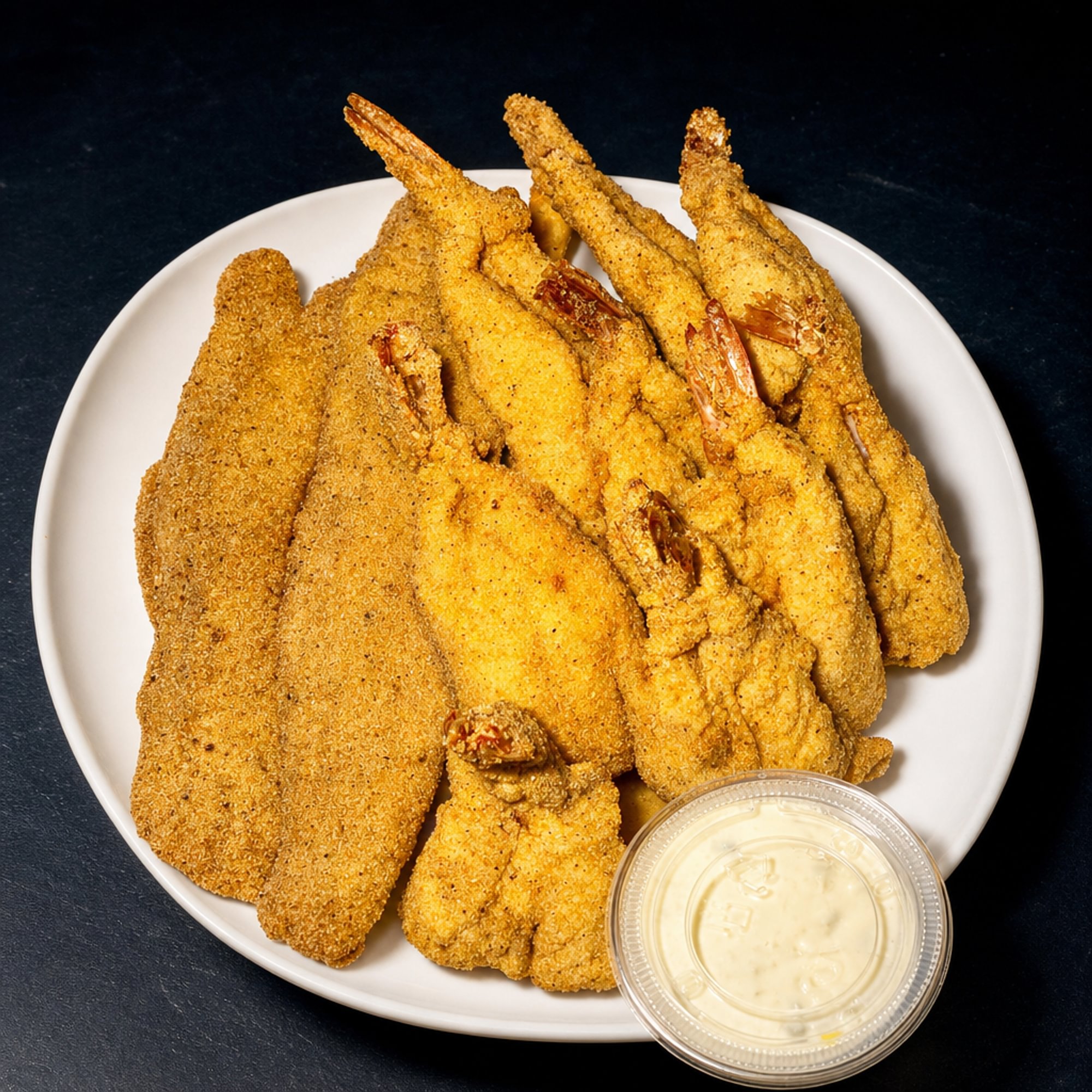 1 Fish & Popcorn Shrimp