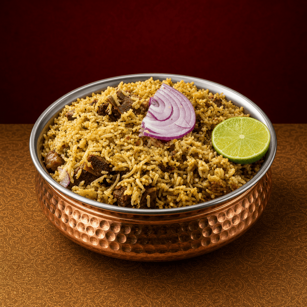Choose Any Two Pulaos (Chicken/Mutton/Veg)