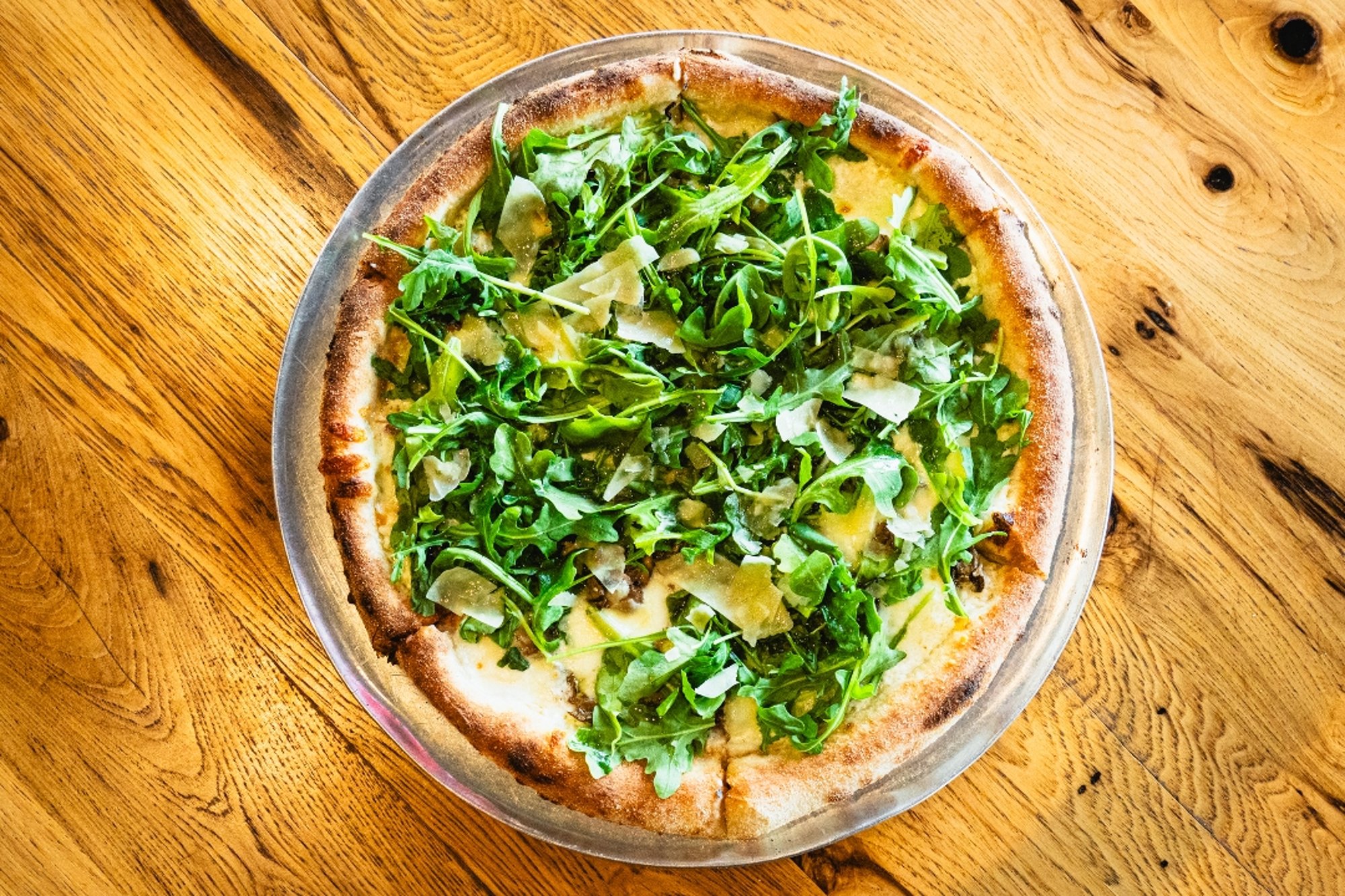 Wild Mushrooms and Arugula