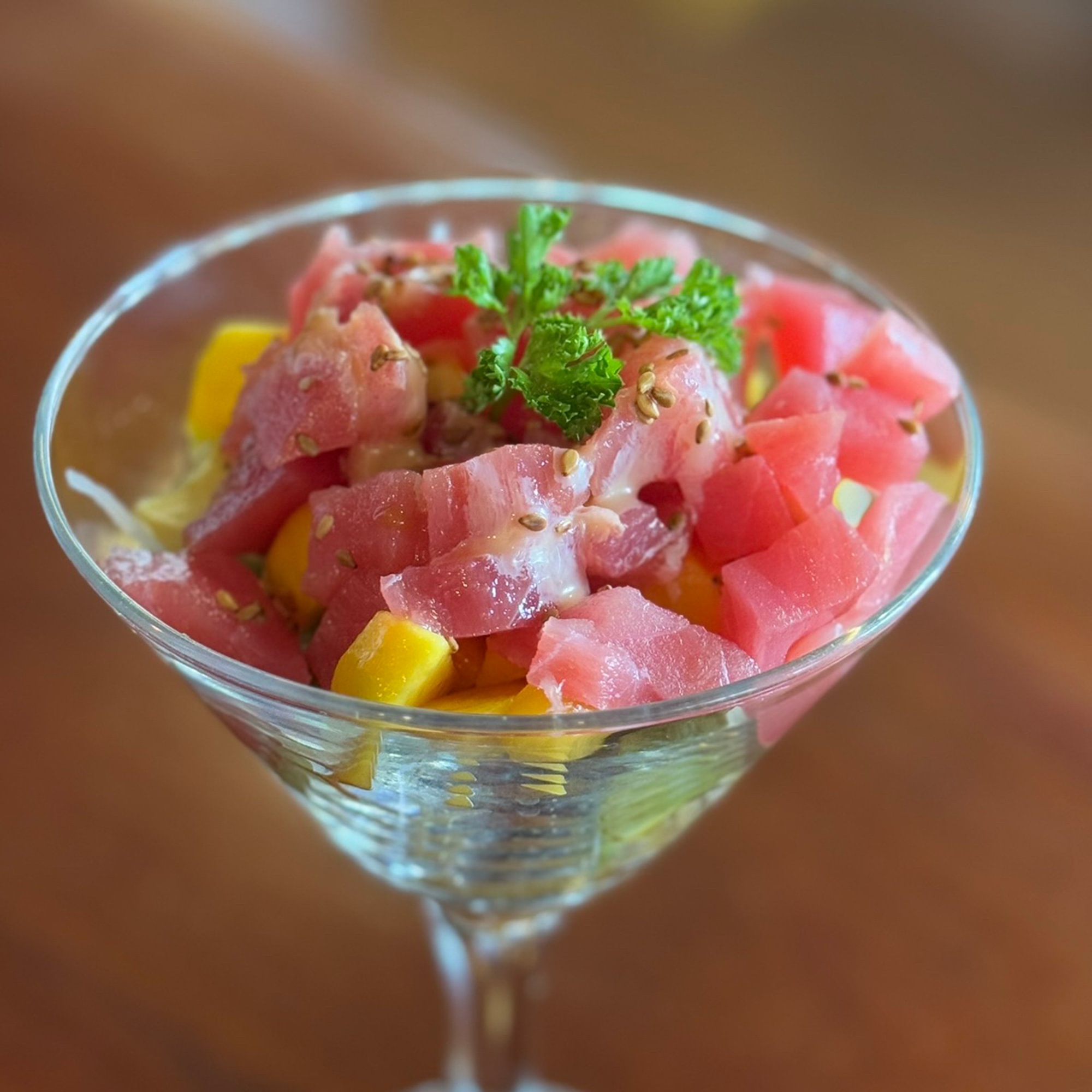 A16. Mango tuna tartare