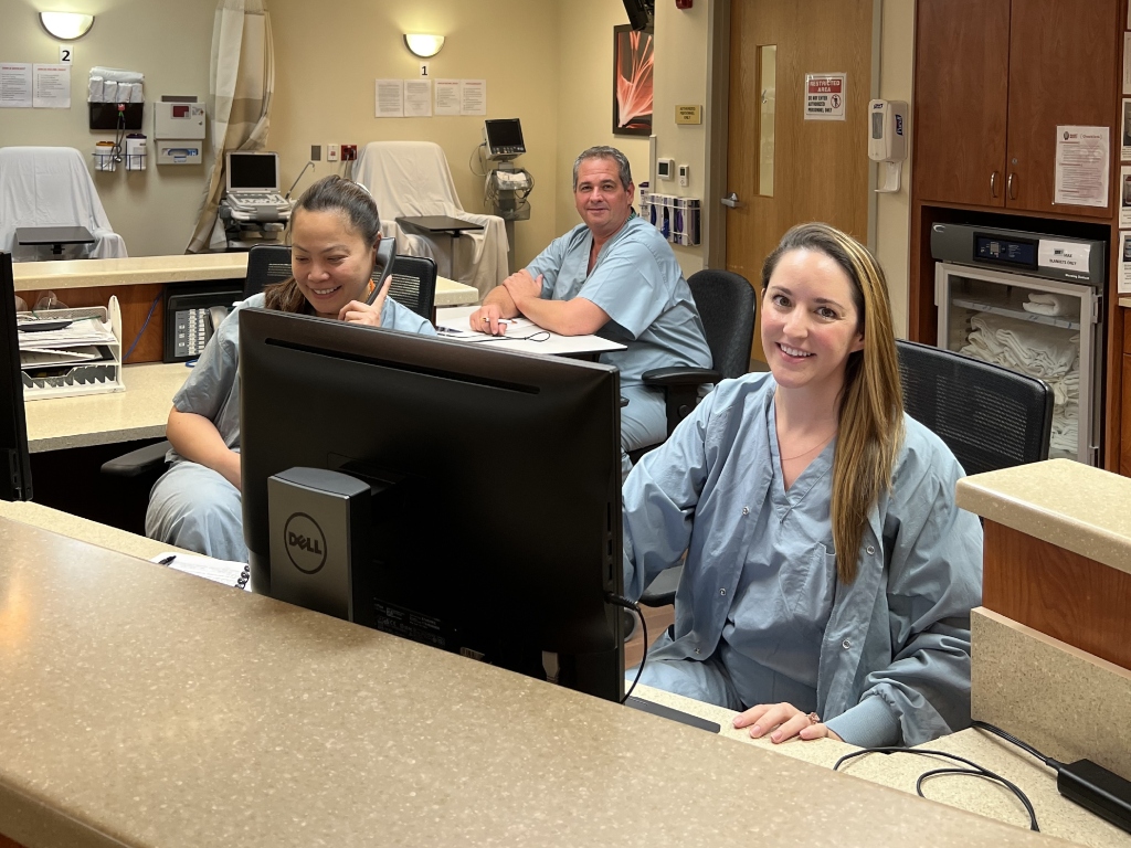 Staff members at Azura Vascular Care Woodland Park