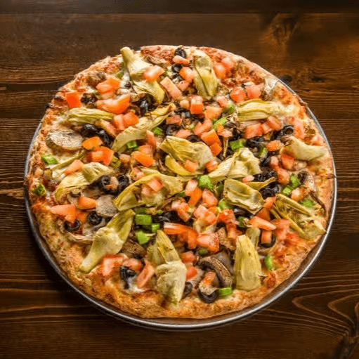 Garlic vegetarian pizza