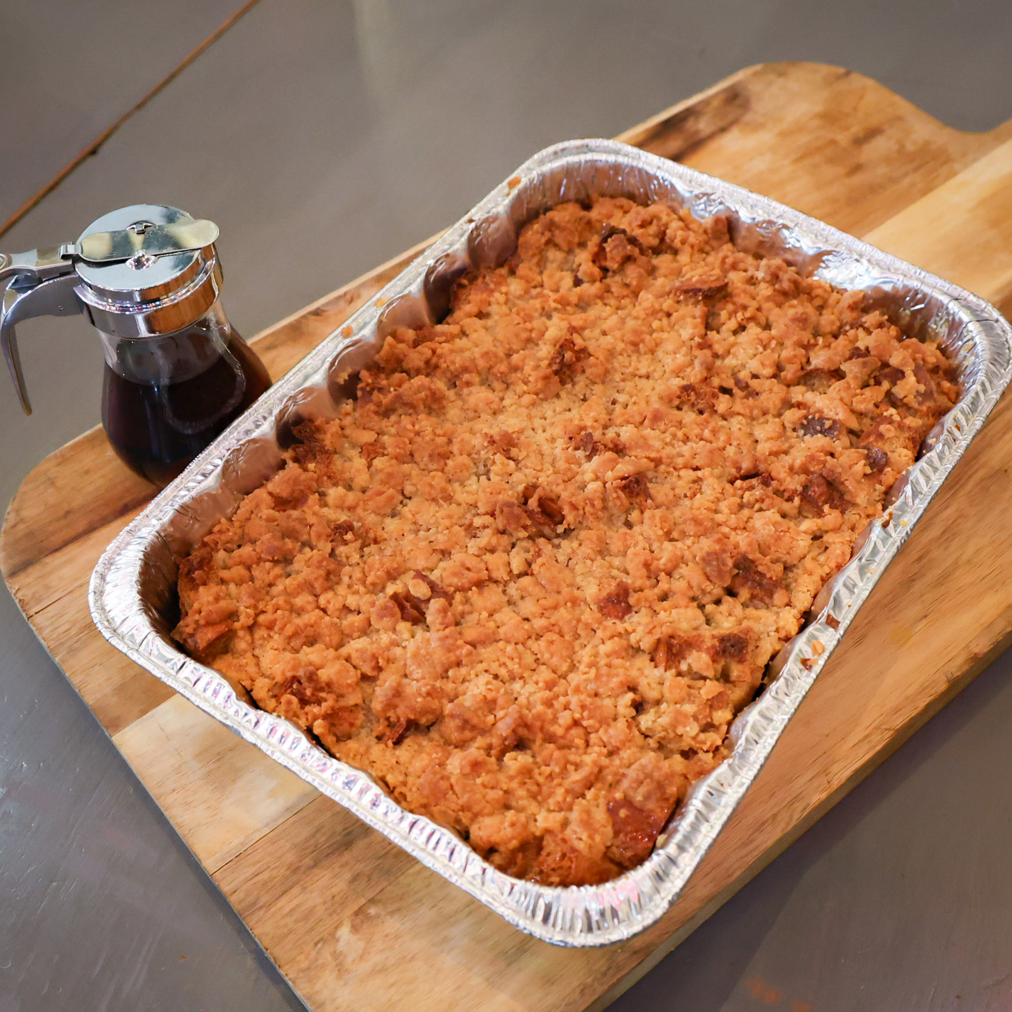 Caramel Crumb French Toast Casserole