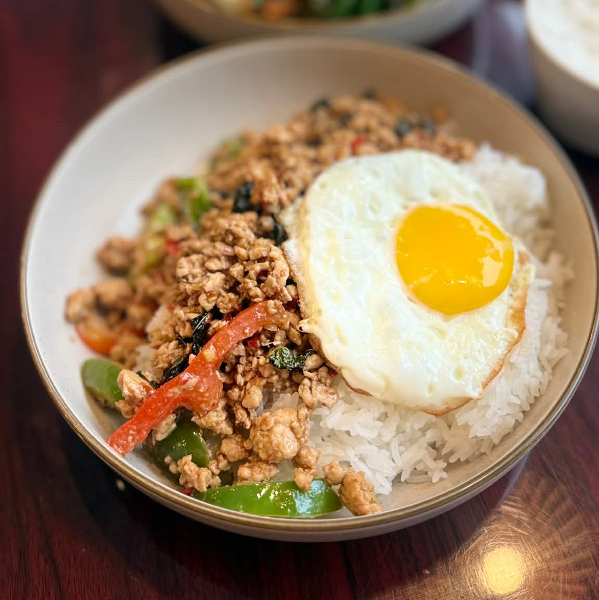 O.G. Kaphrao (Thai Basil) Over Rice