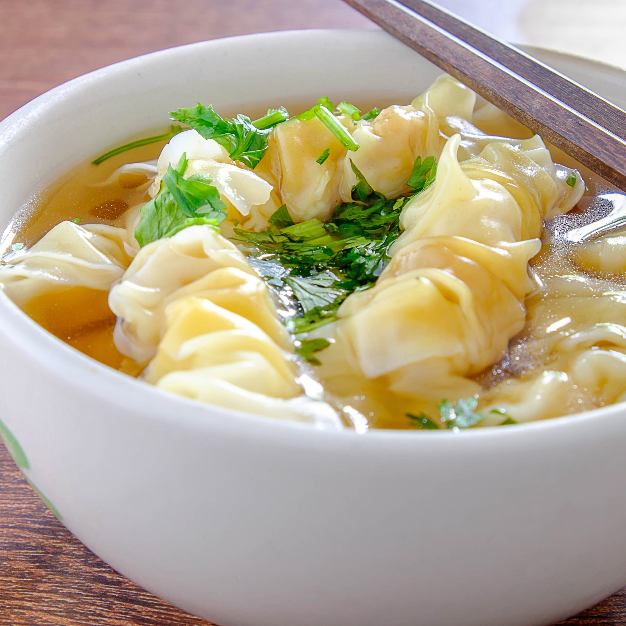 Chicken Dumplings Noodle Soup