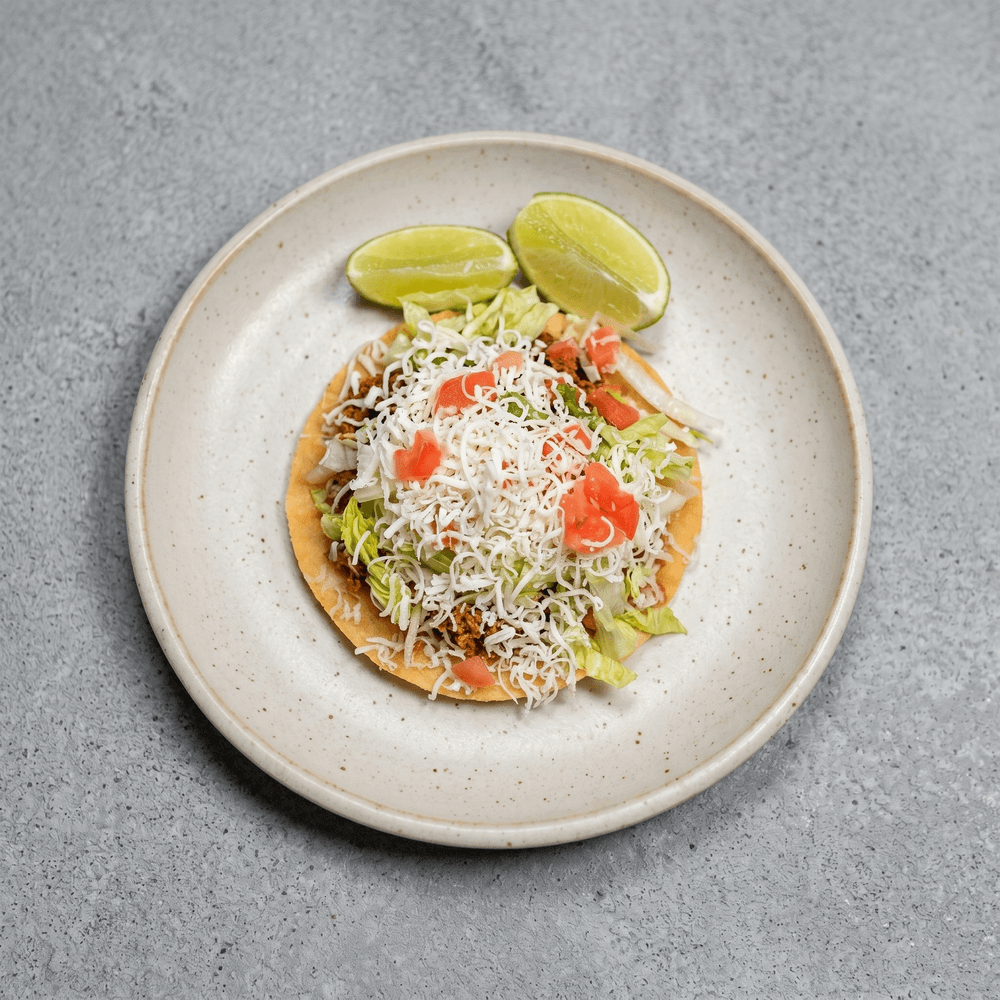 Tostada and a Taco