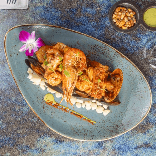 Anticuchada De Mariscos