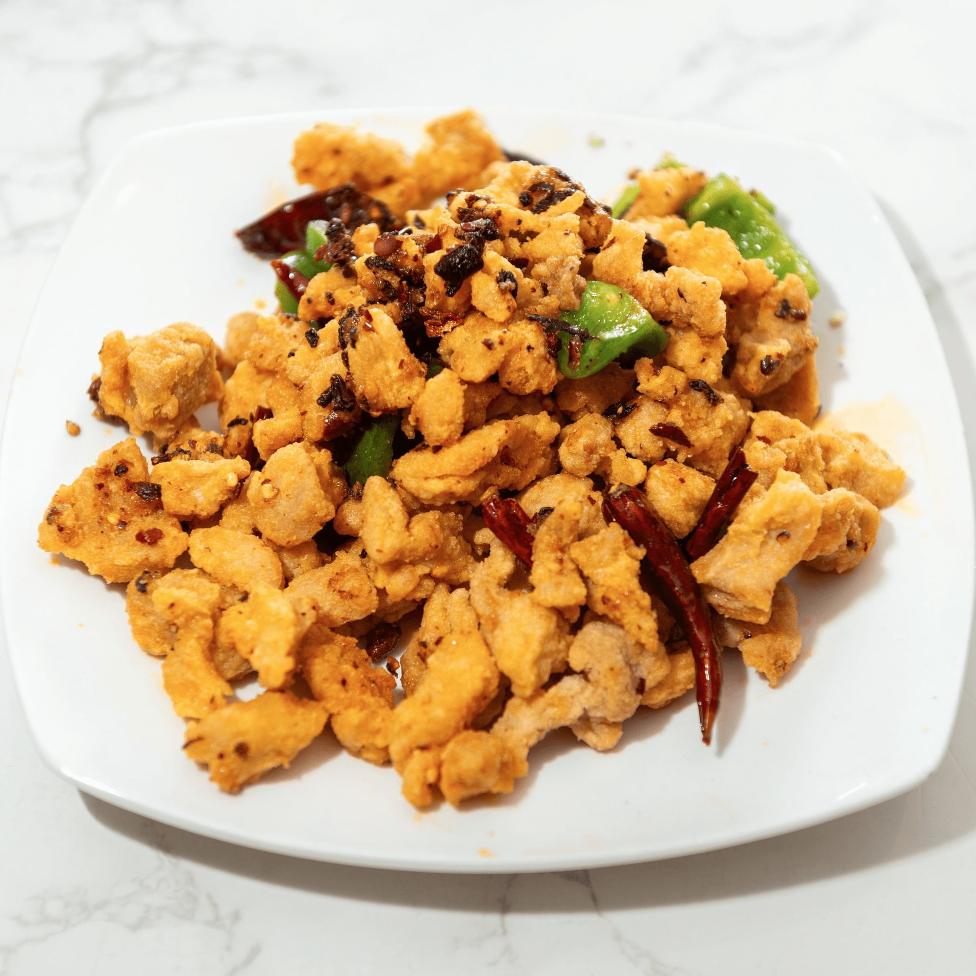 Szechuan Popcorn Chicken / 三椒麻鸡