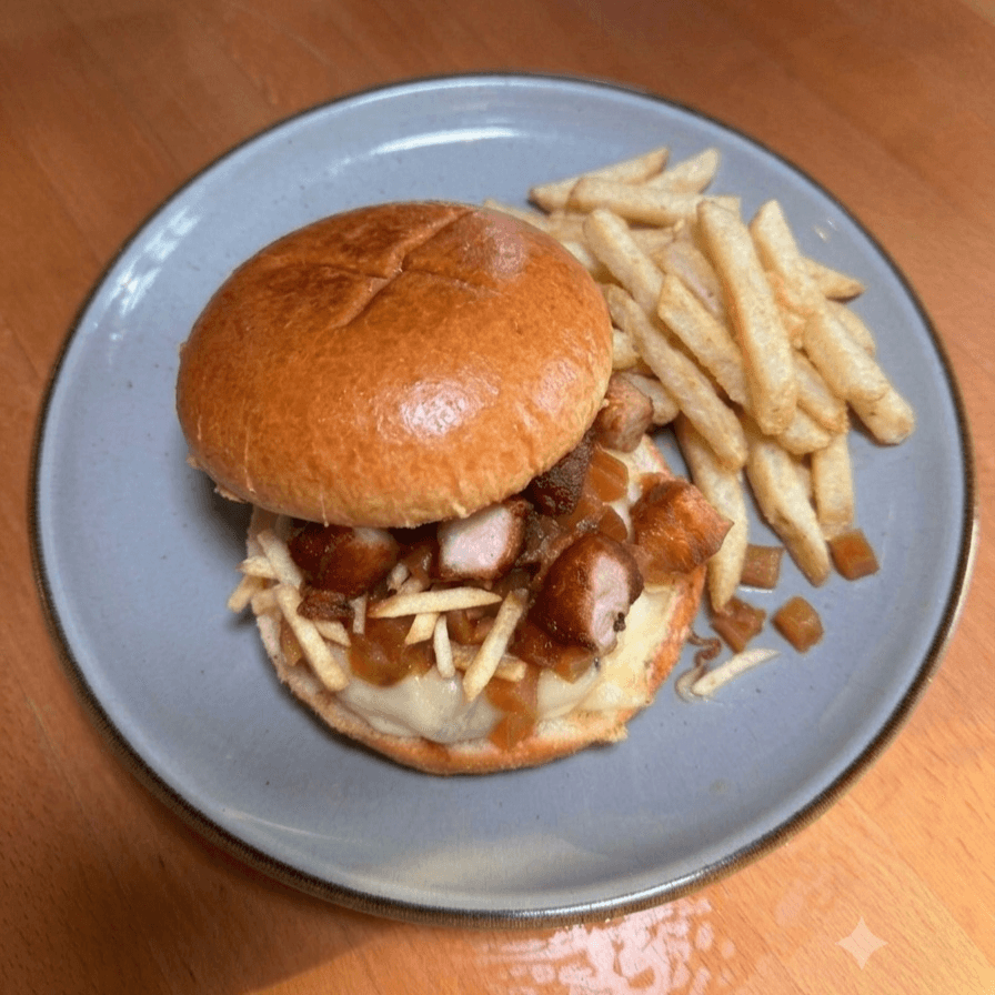Hamburguesa con Chicharron