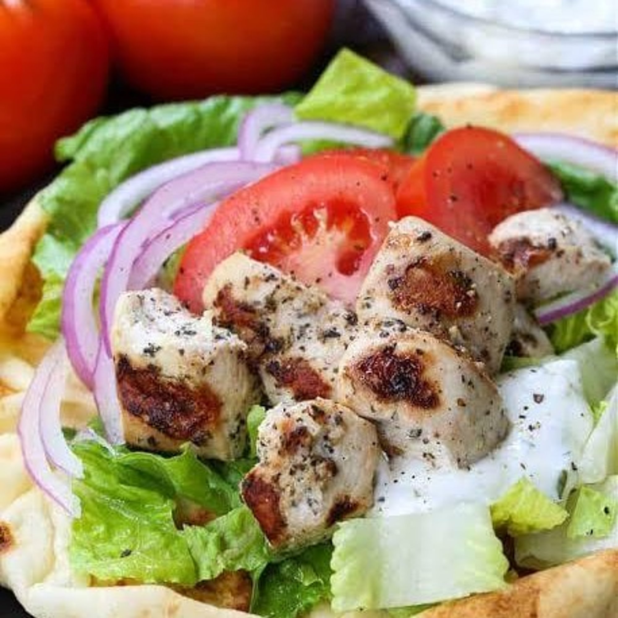 Chicken Souvlaki Sandwich