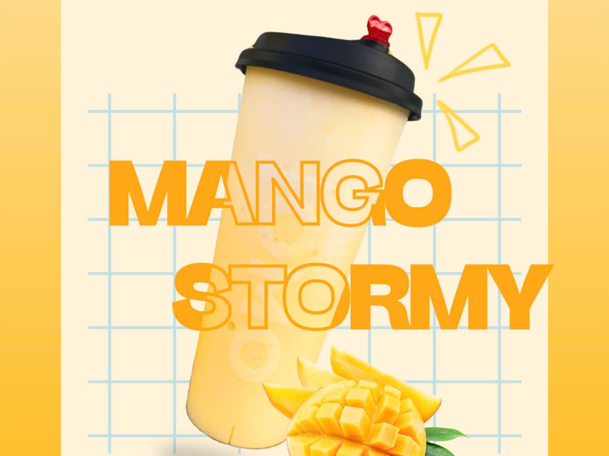 Mango Stormy Smoothie (with cheese foam)