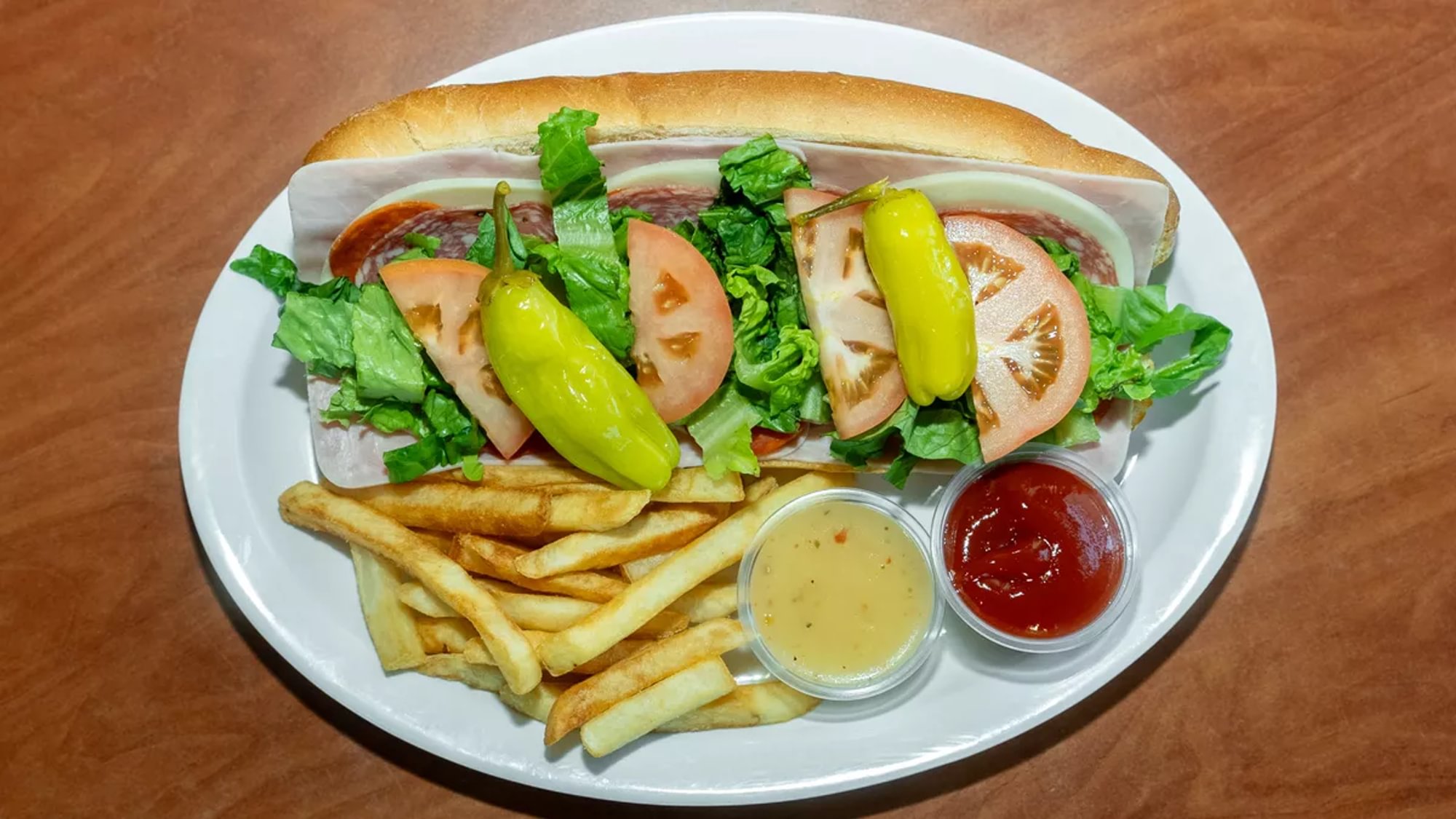 HOT ITALIAN SANDWICH W/ FRIES