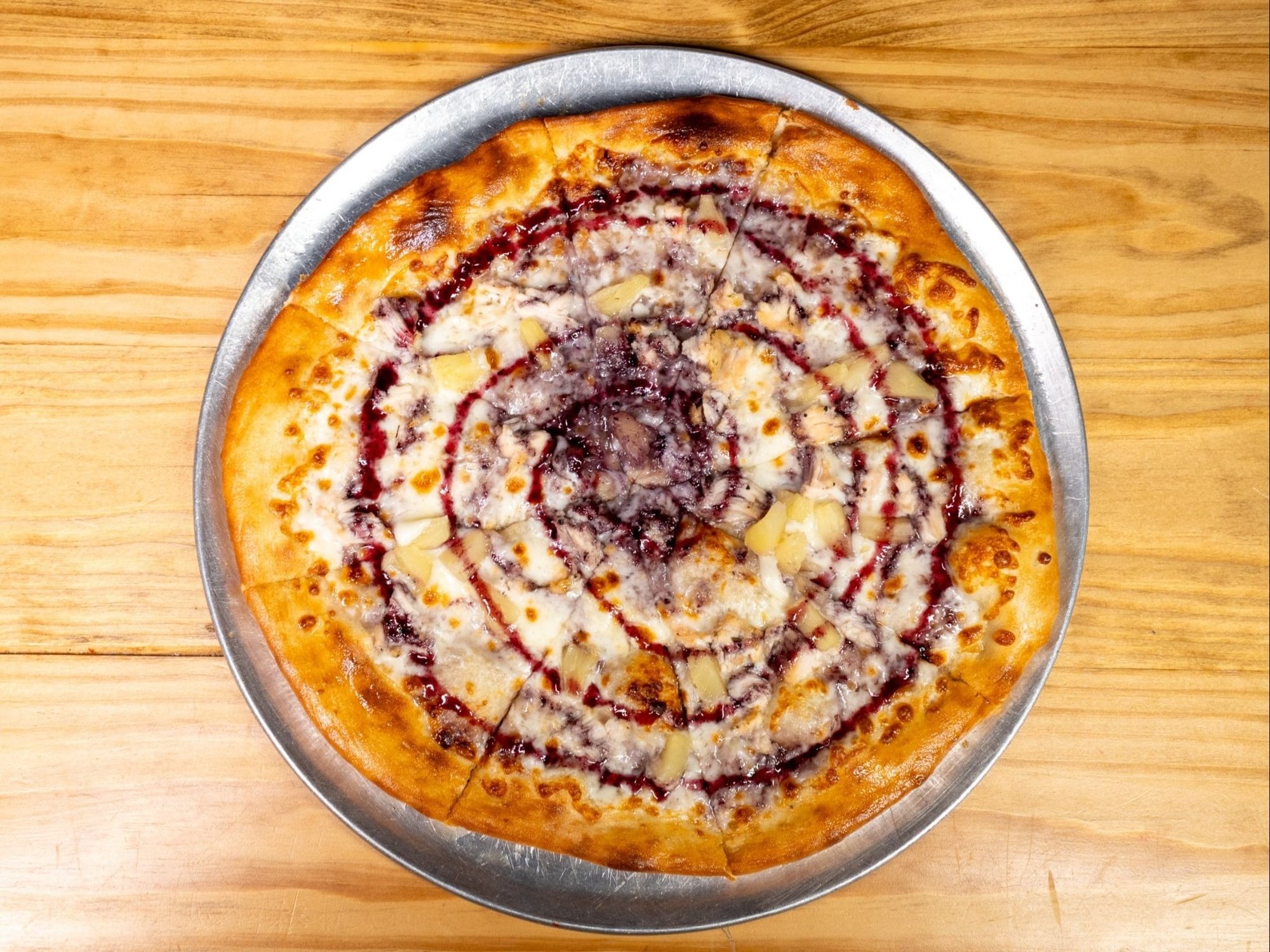 Blueberry Pineapple Chick Pizza