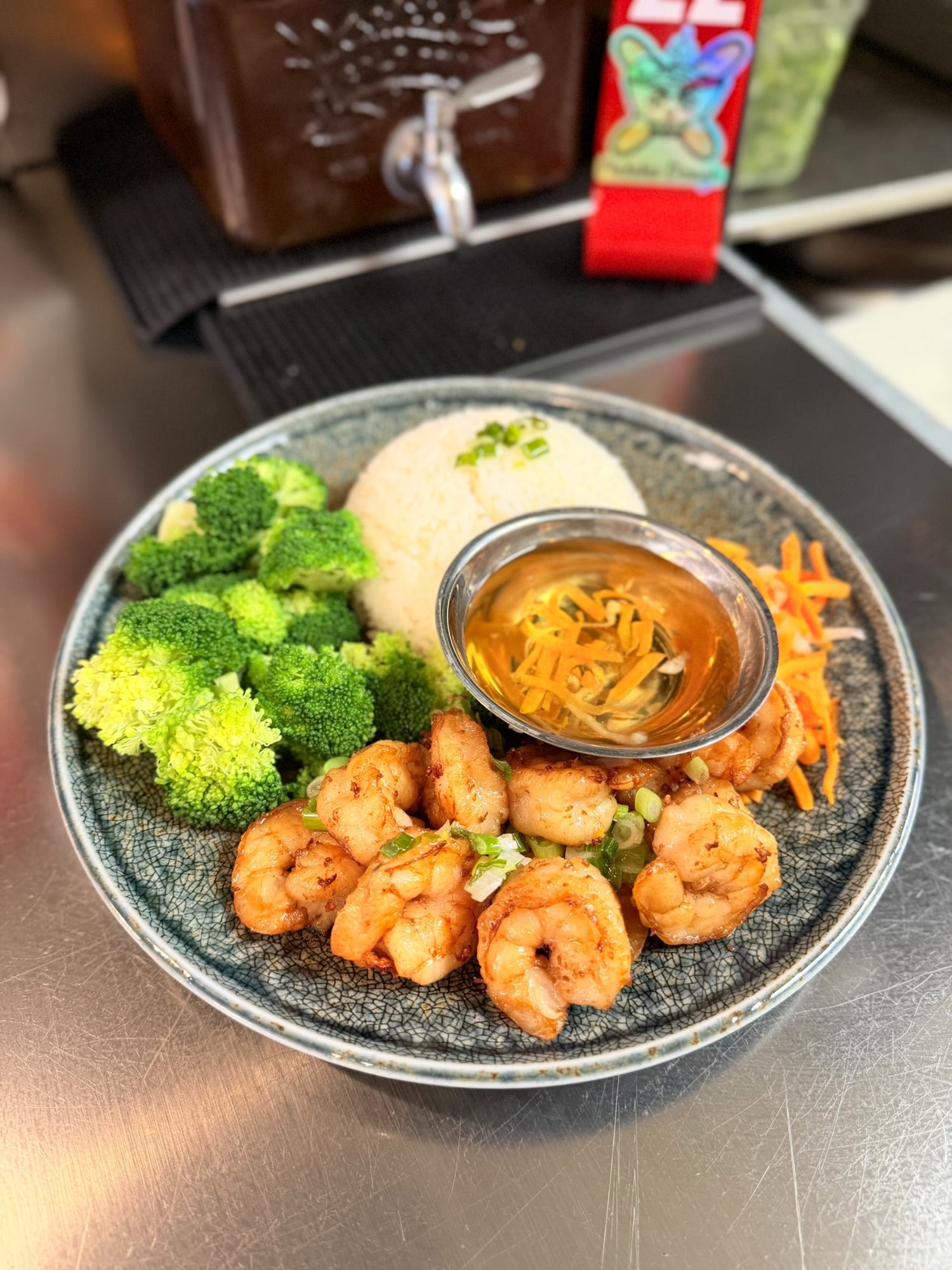 Grilled Shrimp Over Rice (Cơm Tôm Nướng)