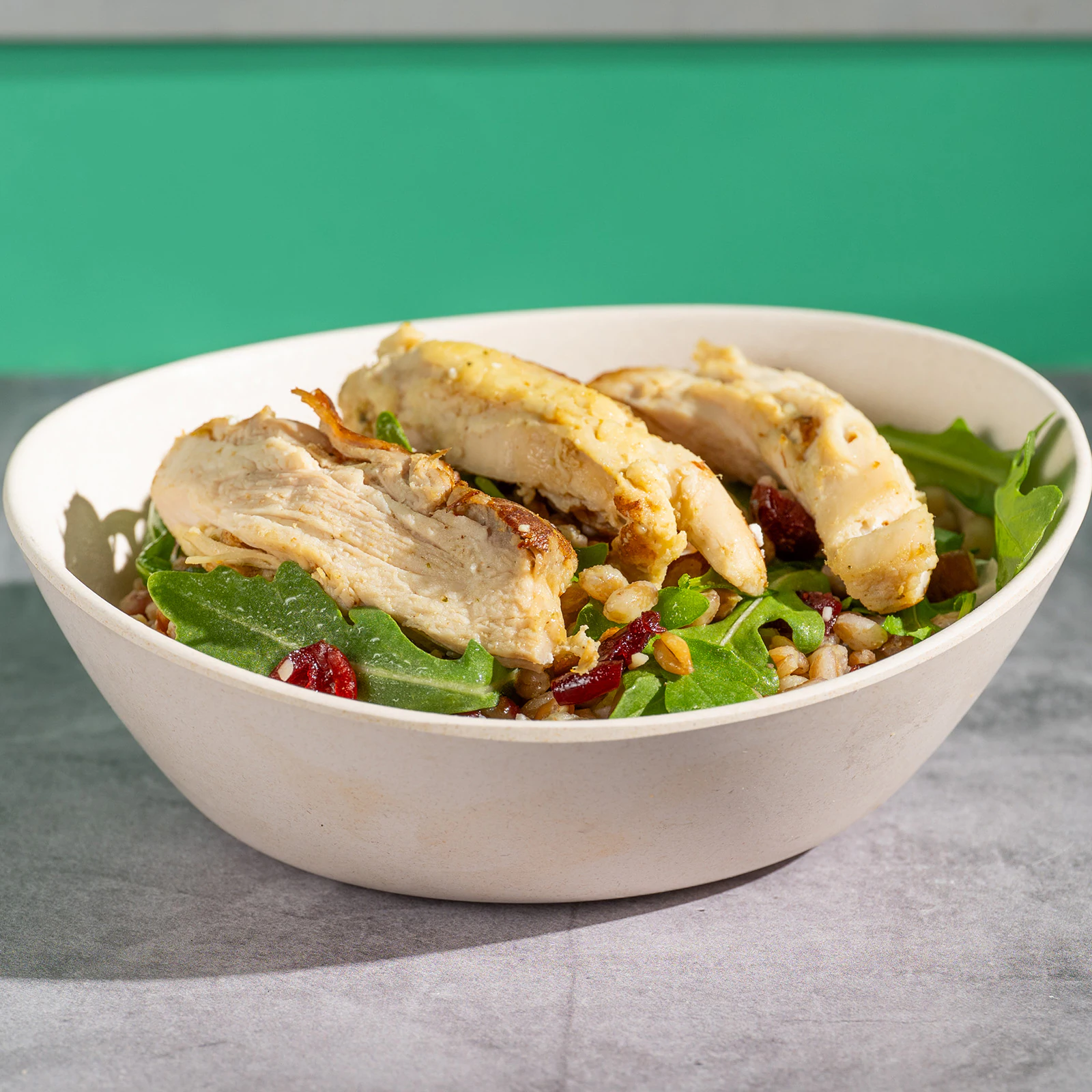 Chicken Arugula-Farro Salad