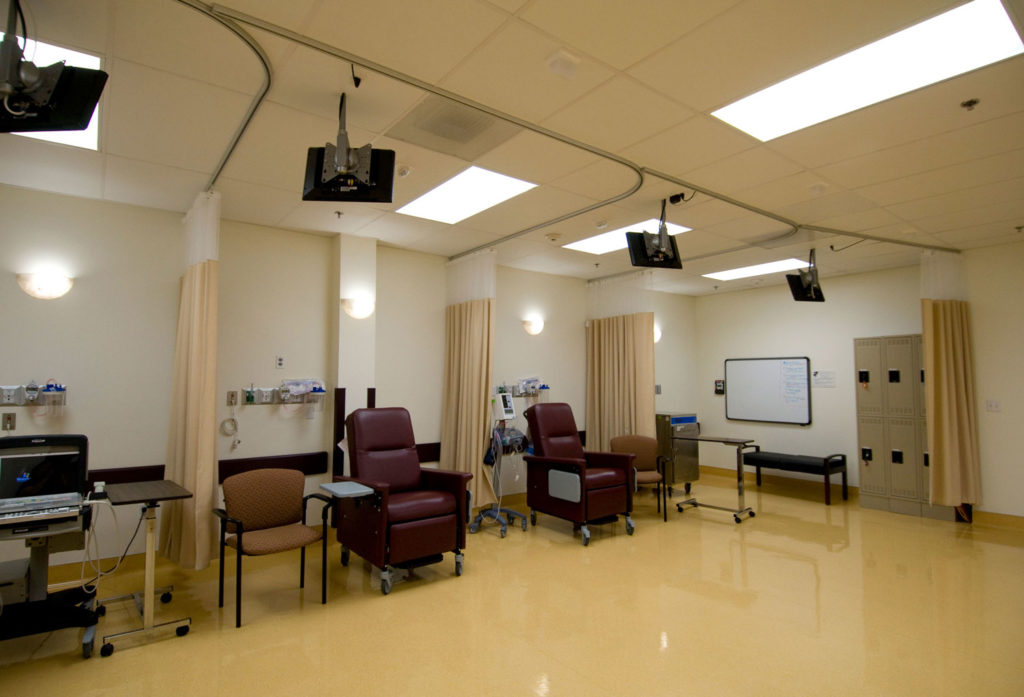 The treatment area of Southern California Vein Care