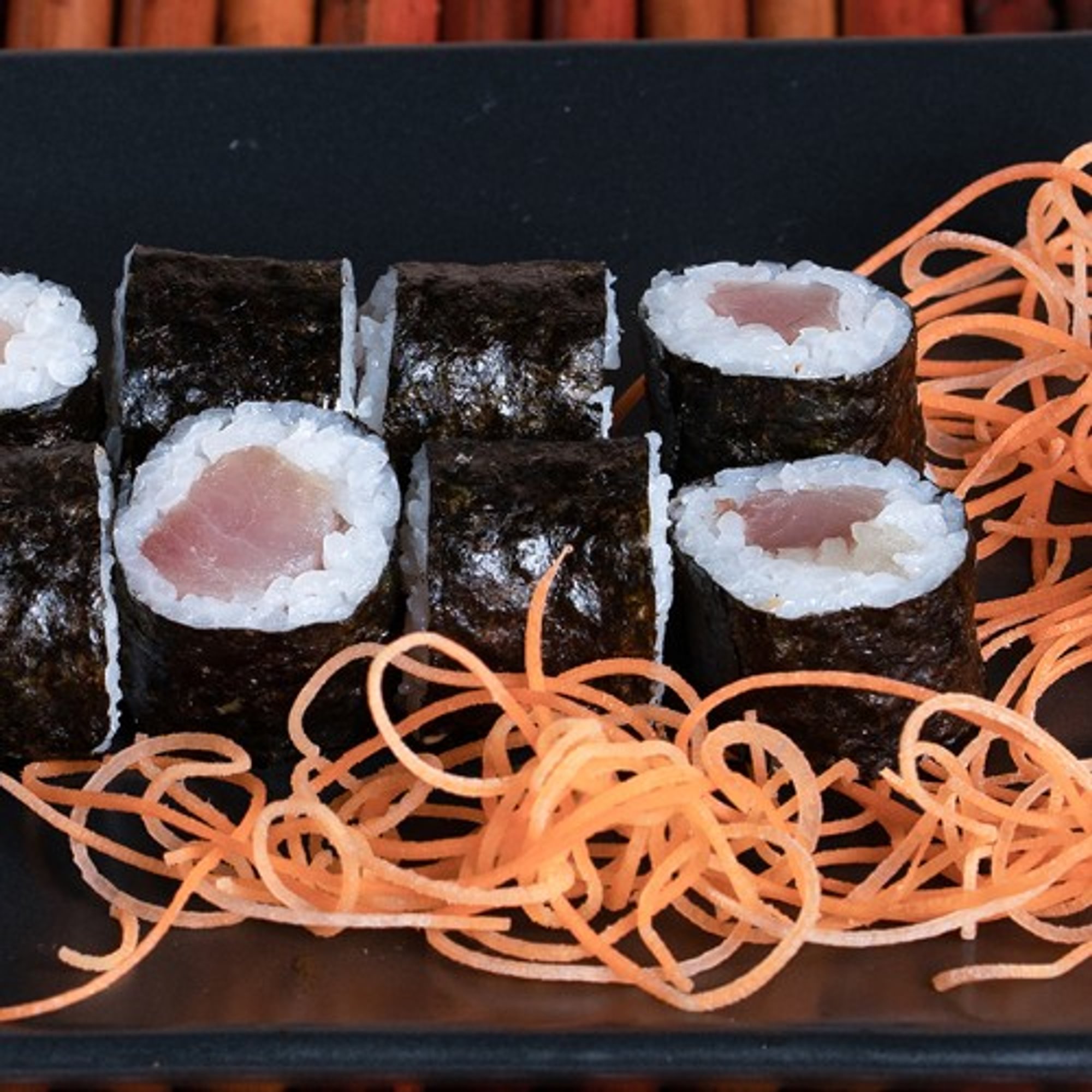 Tuna, Salmon or Yellow Tail Roll